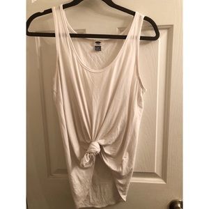Old Navy White Flowy Tank Top